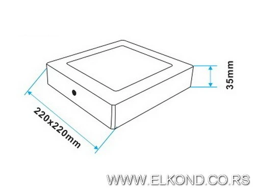 LED PANEL 18W 3000K 1500lm KVADRATNI NAGRADNI