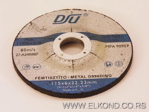 BRUSNA PLOČA 115X6 ZA METAL WERNER