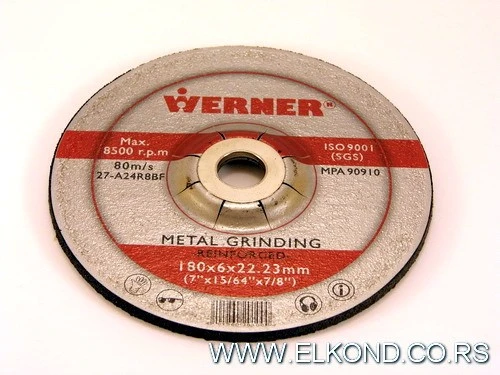 BRUSNA PLOČA 178X6 ZA METAL WERNER