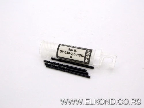 BURGIJA SPIRALNA  3.0 MM METAL,DRVO