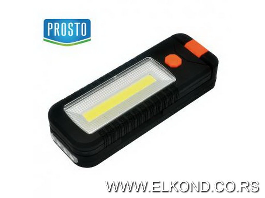 BATERIJSKA LAMPA  3W COB+4LED PROSTO