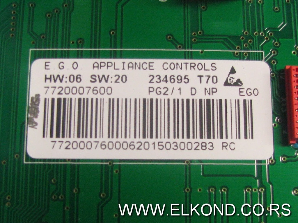 ELEKTRONIKA VEŠ MAŠINE PG2/1 WA62125 GORENJE