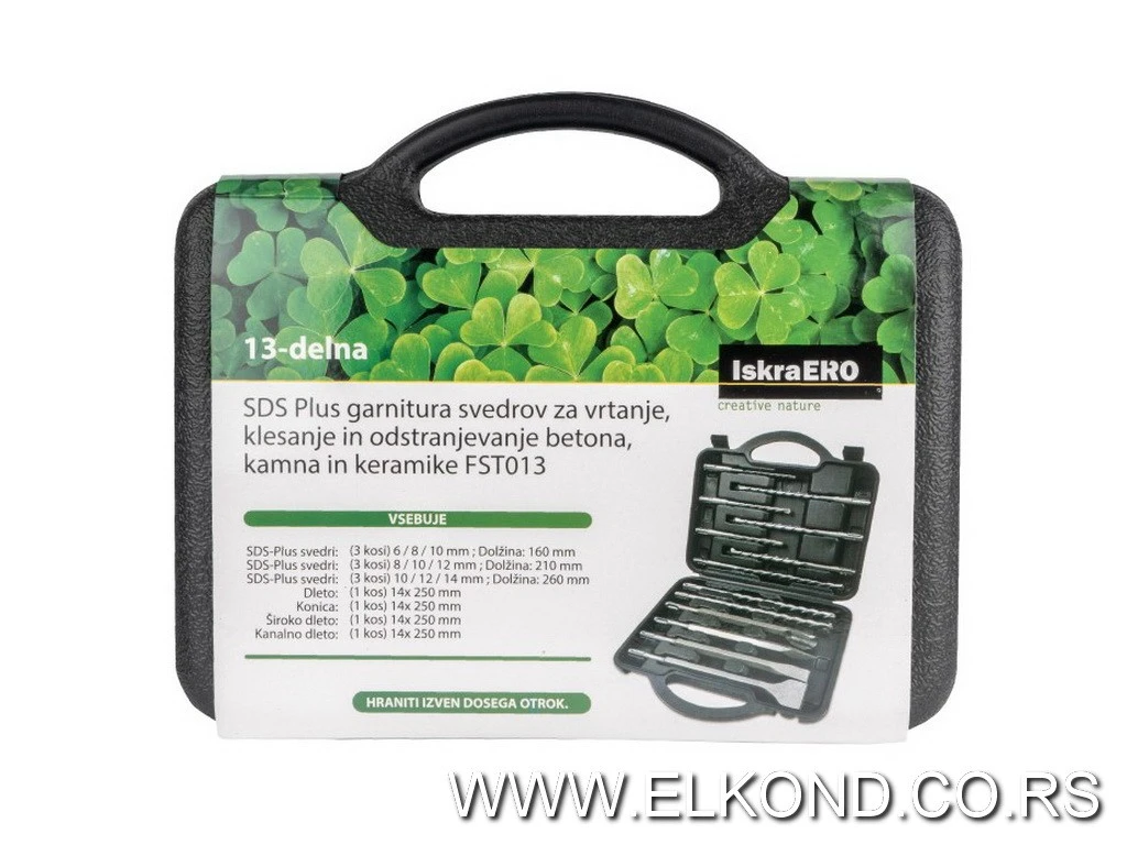 BURGIJE SDS+ ZA BETON SET 13kom ISKRA ERO FST013