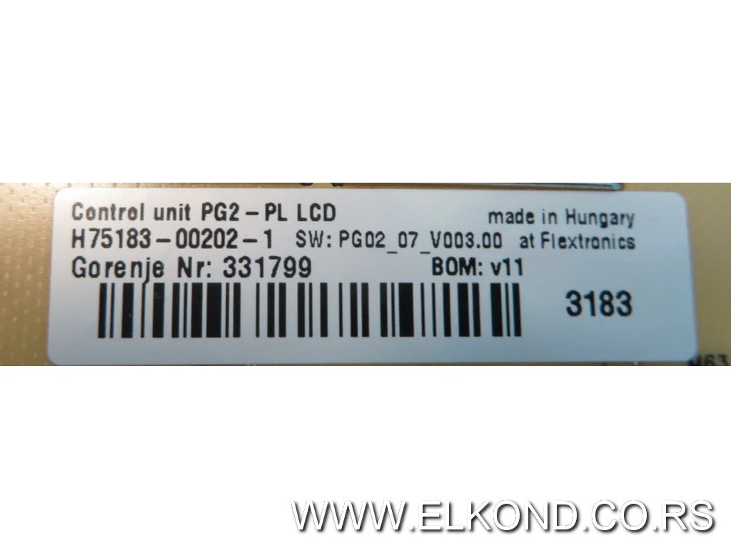 ELEKTRONIKA VEŠ MAŠINE GORENJE 365163