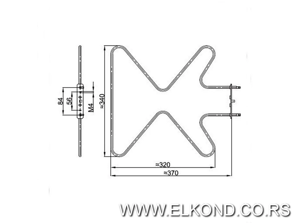 GREJAČ ŠPORETA 1300W AMICA 8001783