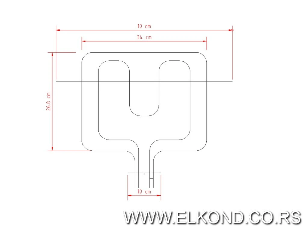 GREJAČ ŠPORETA BEKO 1500/800W