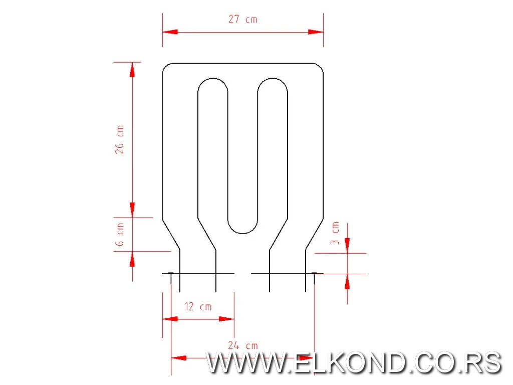 GREJAČ ŠPORETA ISKRA KORONA 1200-800W