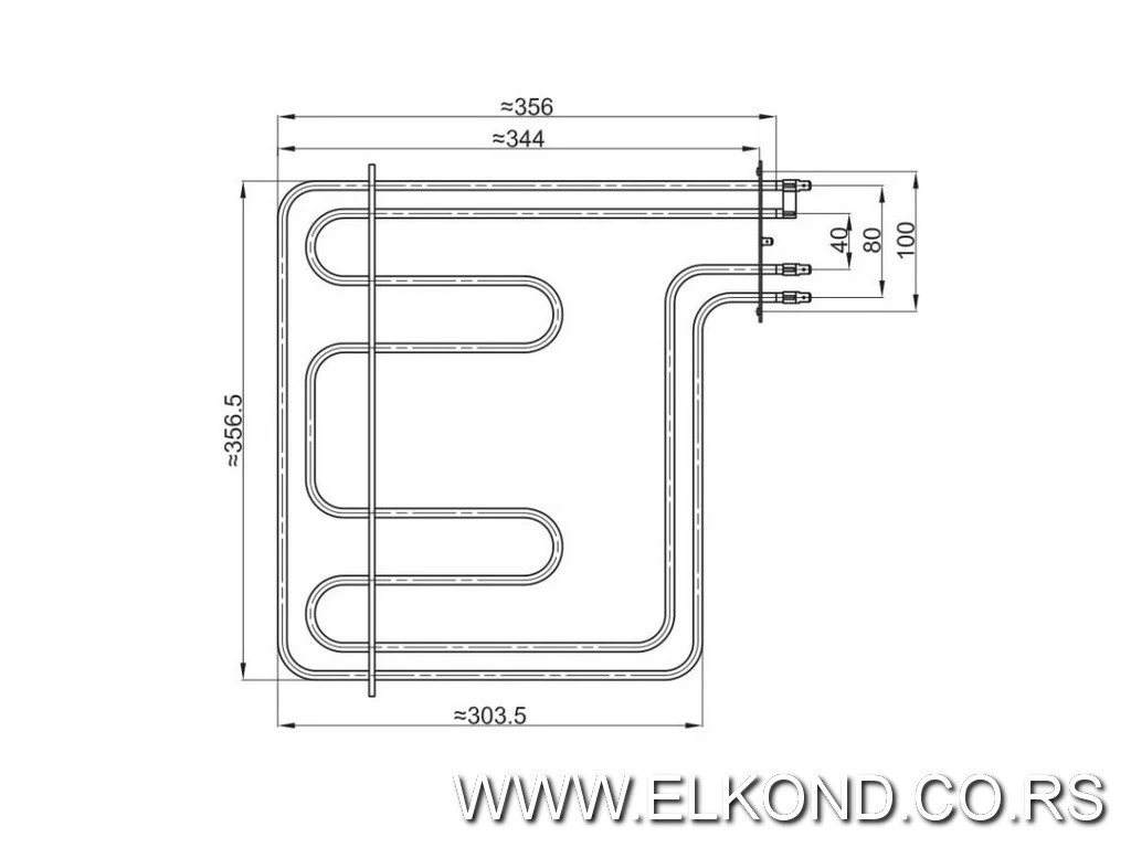 GREJAČ ŠPORETA VENUS 2000/1100W GORNJA