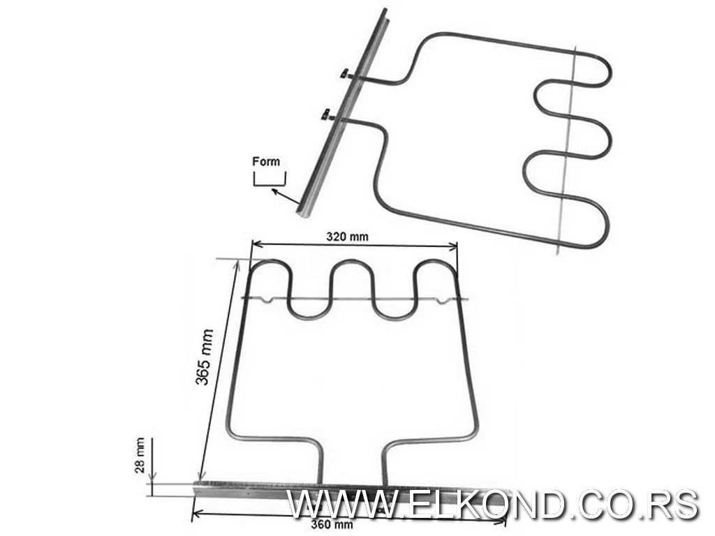 GREJAČ ŠPORETA WHIRLPOOL 1000W 482000025973