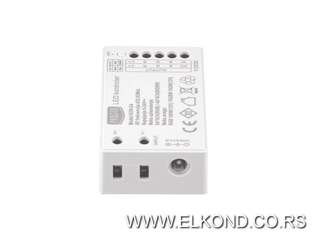 KONTROLER LED TRAKE RGB/RGBW 192W KON-D4