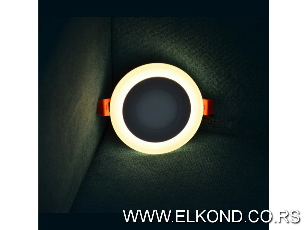 LED PANEL  3+3W 6500K+3000K OKRUGLI UGRADNI