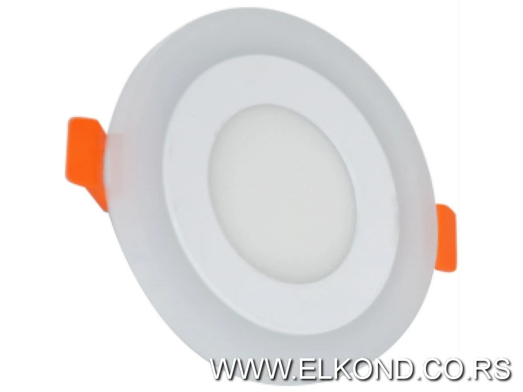 LED PANEL  3+3W 6500K CRVENA OKRUGLI UGRADNI