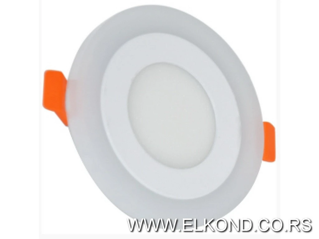 LED PANEL  3+3W 6500K PLAVA OKRUGLI UGRADNI