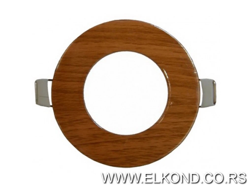 LED PANEL  3W 6500K 160lm OKRUGLI UGRADNI WOOD