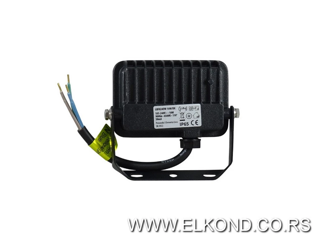 LED REFLEKTOR 10W 6500K 900lm SMD CRNI PROSTO