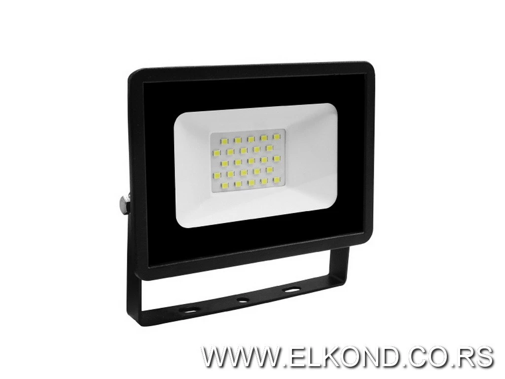 LED REFLEKTOR 20W 6500K 1600lm SMD CRNI PROSTO