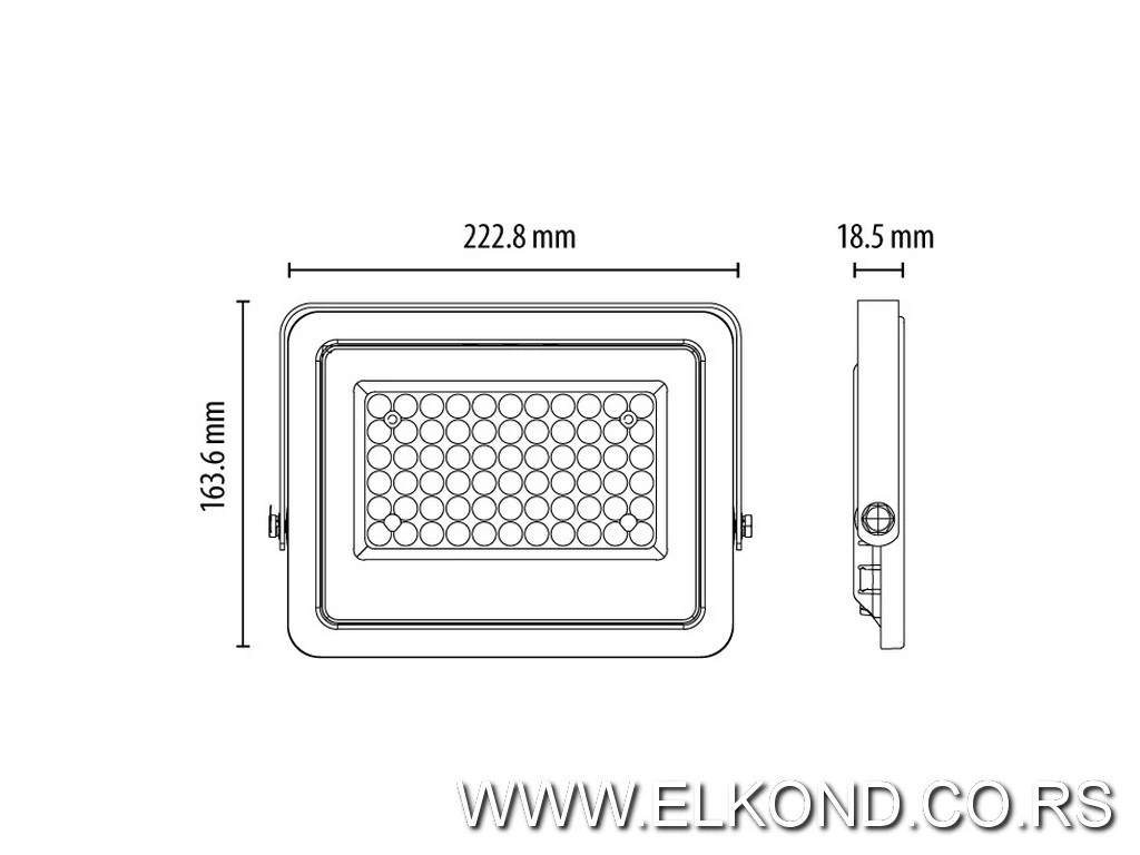 LED REFLEKTOR 50W 6500K 4250lm SMD BELI PROSTO
