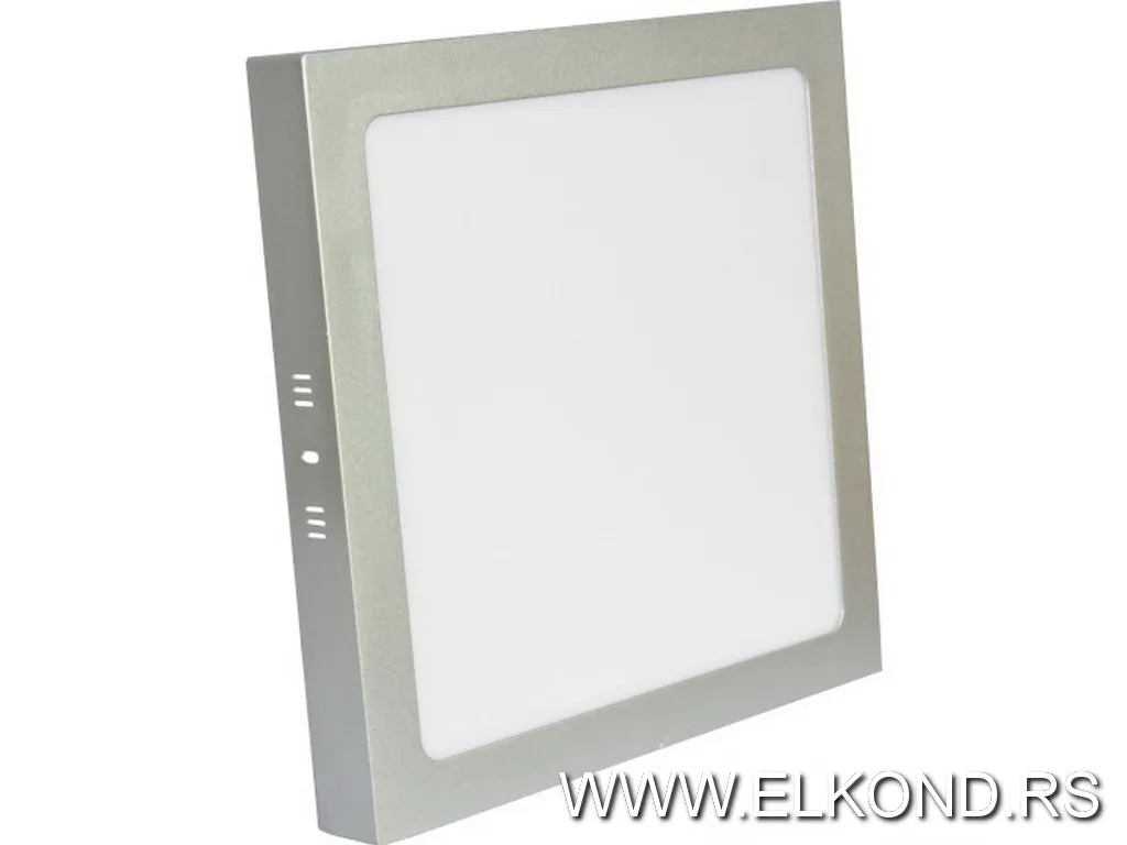 Led panel 24W 3000-6500K kvadratni nadgradni srebrni MITEA
