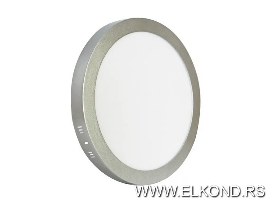 Led panel 24W 3000-6500K okrugli nadgradni srebrni MITEA