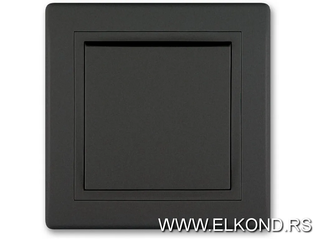 Prekidač 1pol PRESTIGE 605.E1E1 crna soft
