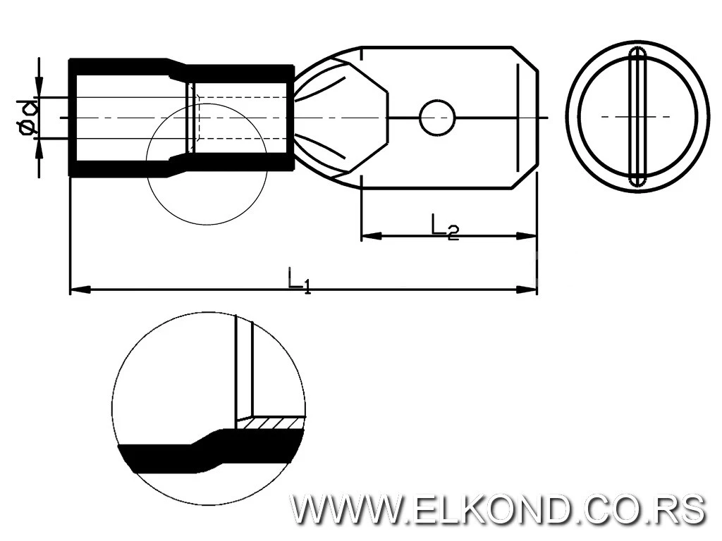 STOPICA IZOLOVANA MUŠKA NATIČNA 1.5/6.3