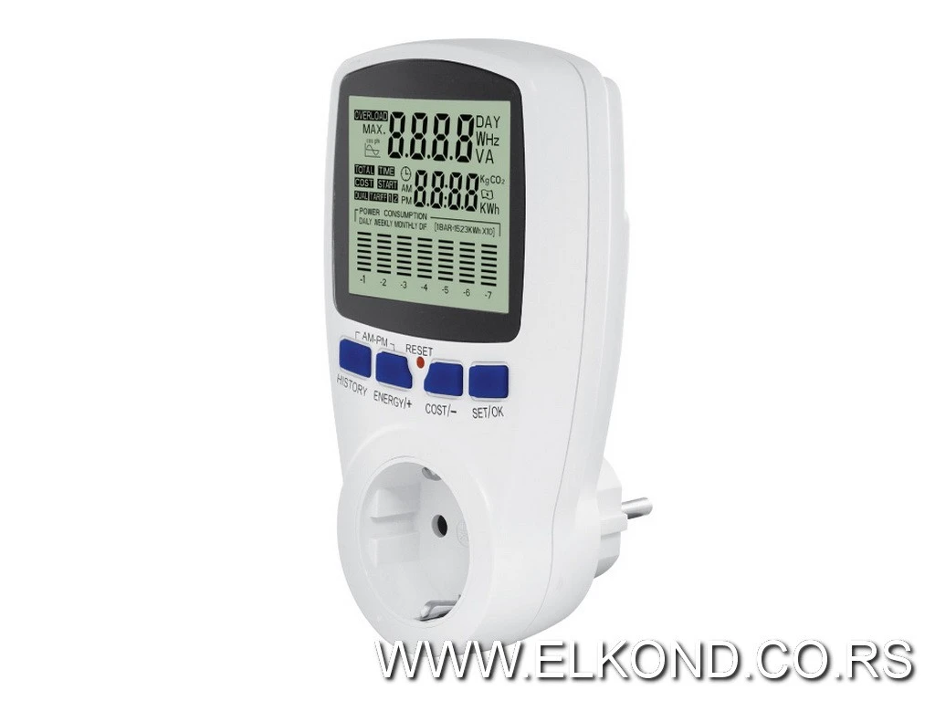 UREĐAJ ZA MERENJE POTROŠNJE 7 DNEVNI PM002 PROSTO